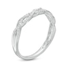 Thumbnail Image 3 of 1/6 CT. T.W. Diamond Twist Anniversary Band in 10K White Gold