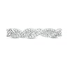 Thumbnail Image 4 of 1/6 CT. T.W. Diamond Twist Anniversary Band in 10K White Gold