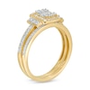 Thumbnail Image 3 of 1/2 CT. T.W. Composite Diamond Frame Collar Bridal Set in 10K Gold
