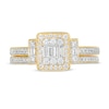 Thumbnail Image 4 of 1/2 CT. T.W. Composite Diamond Frame Collar Bridal Set in 10K Gold