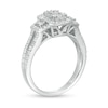 Thumbnail Image 2 of 7/8 CT. T.W. Composite Diamond Cushion Frame Engagement Ring in 10K White Gold