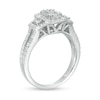 Thumbnail Image 3 of 7/8 CT. T.W. Composite Diamond Cushion Frame Engagement Ring in 10K White Gold