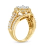 Thumbnail Image 3 of 2 CT. T.W. Composite Diamond Bypass Multi-Row Split Shank Engagement Ring in 10K Gold