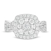 Thumbnail Image 4 of 1-5/8 CT. T.W. Diamond Double Cushion Frame Twist Shank Engagement Ring in 10K White Gold