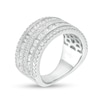 Thumbnail Image 2 of 2 CT. T.W. Diamond Multi-Row Vintage-Style Engagement Ring in 10K White Gold