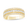 Thumbnail Image 1 of 1-1/3 CT. T.W. Diamond Multi Row Vintage-Style Anniversary Ring in 10K Gold