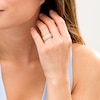 Thumbnail Image 2 of 1-1/3 CT. T.W. Diamond Multi Row Vintage-Style Anniversary Ring in 10K Rose Gold