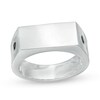 Thumbnail Image 1 of Vera Wang Men 1/6 CT. T.W. Black Diamond Bar Ring in Sterling Silver