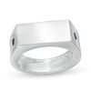 Thumbnail Image 0 of Vera Wang Men 1/6 CT. T.W. Black Diamond Bar Ring in Sterling Silver