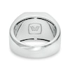 Thumbnail Image 2 of Vera Wang Men 1/2 CT. T.W. Enhanced Black Octagonal Composite Diamond Signet Ring in Sterling Silver