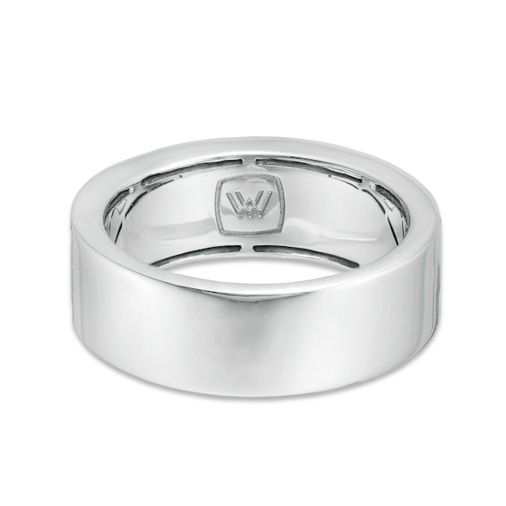 Vera Wang Men 1/2 CT. T.w. Black Diamond Antique-Finished Chevron Ring in Sterling Silver