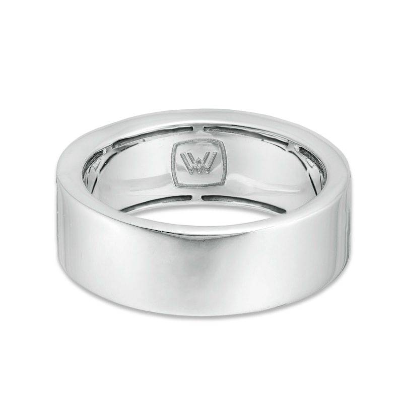 Vera Wang Men 1/2 CT. T.W. Black Diamond Antique-Finished Chevron Ring in Sterling Silver