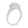 Thumbnail Image 3 of 1/2 CT. T.W. Princess-Cut Diamond Double Frame Engagement Ring in 10K White Gold