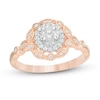 Thumbnail Image 1 of 1/3 CT. T.W. Diamond Art Deco Vintage-Style Engagement Ring in 10K Rose Gold