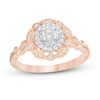 Thumbnail Image 0 of 1/3 CT. T.W. Diamond Art Deco Vintage-Style Engagement Ring in 10K Rose Gold