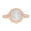 Thumbnail Image 3 of 1/3 CT. T.W. Diamond Art Deco Vintage-Style Engagement Ring in 10K Rose Gold