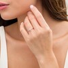 Thumbnail Image 2 of 1/2 CT. T.W. Diamond Frame Scallop-Edge Vintage-Style Engagement Ring in 14K Rose Gold