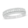 Thumbnail Image 0 of 1/2 CT. T.W. Diamond Triple-Row Band in 10K White Gold