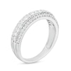 Thumbnail Image 2 of 1/2 CT. T.W. Diamond Triple-Row Band in 10K White Gold