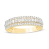 Thumbnail Image 0 of 1/2 CT. T.W. Diamond Multi-Row Band in 10K Gold