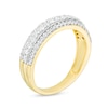 Thumbnail Image 2 of 1/2 CT. T.W. Diamond Multi-Row Band in 10K Gold