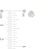 Thumbnail Image 4 of Zales Private Collection 5/8 CT. T.W. Certified Colourless Diamond Solitaire Stud Earrings in 14K Gold (F/I1)