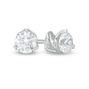 Thumbnail Image 0 of Zales Private Collection 3/8 CT. T.W. Certified Colourless Diamond Solitaire Stud Earrings in 14K White Gold (F/I1)