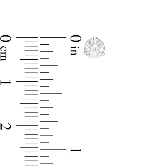 Zales Private Collection 5/8 CT. T.w. Certified Colourless Diamond Solitaire Stud Earrings in 14K White Gold (F/I1)