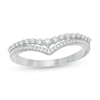 Thumbnail Image 0 of 1/4 CT. T.W. Diamond Double Chevron Anniversary Band in 10K White Gold