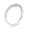 Thumbnail Image 2 of 1/4 CT. T.W. Diamond Double Chevron Anniversary Band in 10K White Gold