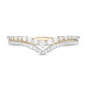 Thumbnail Image 3 of 1/4 CT. T.W. Diamond Double Chevron Anniversary Band in 10K Gold