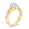 Thumbnail Image 3 of 1/2 CT. T.W. Diamond Frame Bridal Set in 10K Gold