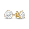 Thumbnail Image 0 of Zales Private Collection 3/8 CT. T.W. Certified Colourless Diamond Solitaire Stud Earrings in 14K Gold (F/I1)