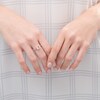 Thumbnail Image 2 of 6.0mm Cushion-Cut Morganite and 1/6 CT. T.W. Diamond Frame Split Shank Ring in 10K Rose Gold