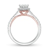 Thumbnail Image 3 of Zales Private Collection 1 CT. T.W. Certified Colorless Pear-Shaped Diamond Engagement Ring in 14K Two-Tone Gold