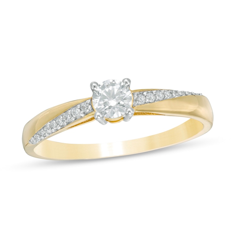 1/3 CT. T.W. Diamond Engagement Ring in 10K Gold