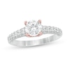 Thumbnail Image 1 of Zales Private Collection 1-1/2 CT. T.W. Certified Colorless Diamond Engagement Ring in 14K Two-Tone Gold (F/I1)