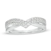 Thumbnail Image 1 of 1/3 CT. T.W. Diamond Chevron Anniversary Band in 14K White Gold