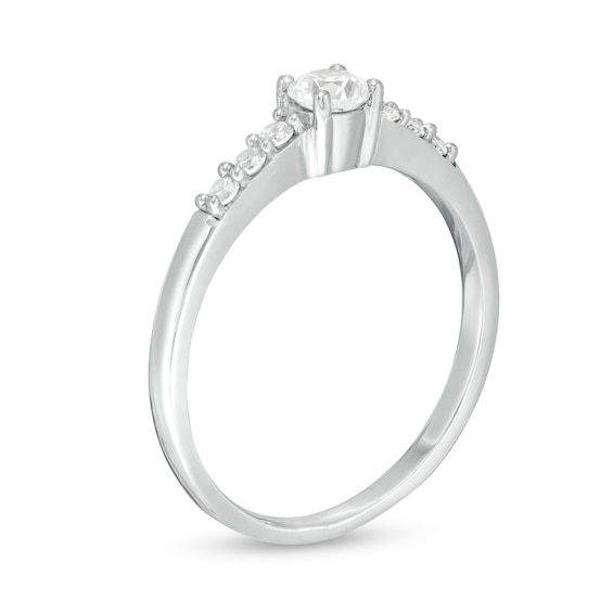 1/3 CT. T.w. Diamond Engagement Ring in 10K White Gold