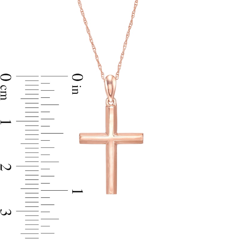 Cross Pendant in 10K Rose Gold