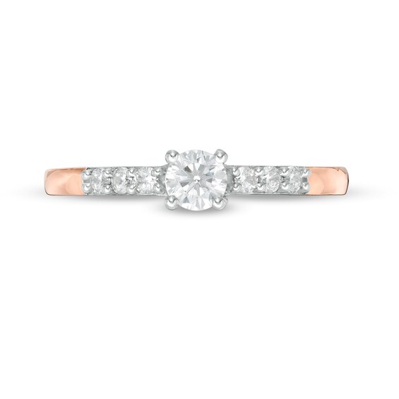 1/3 CT. T.w. Diamond Engagement Ring in 10K Rose Gold