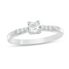 Thumbnail Image 1 of 1/3 CT. T.W. Princess-Cut Diamond Engagement Ring in 10K White Gold