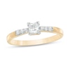 Thumbnail Image 1 of 1/3 CT. T.W. Princess-Cut Diamond Engagement Ring in 10K Gold