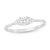 Thumbnail Image 1 of 1/3 CT. T.W. Diamond Tri-Sides Engagement Ring in 10K White Gold