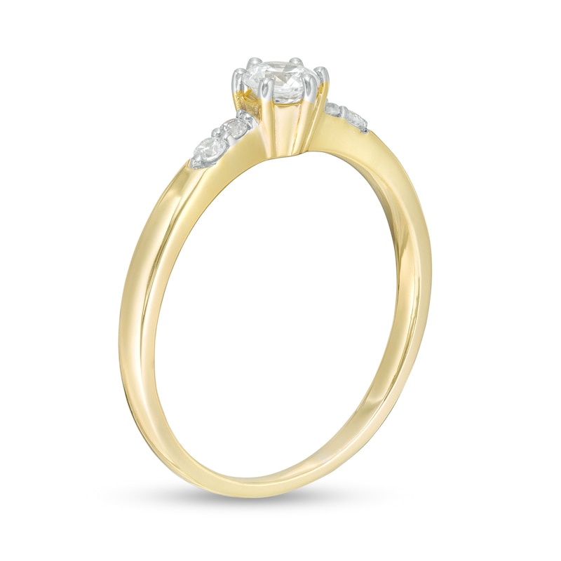 Main Image 3 of 1/3 CT. T.W. Diamond Engagement Ring in 10K Gold