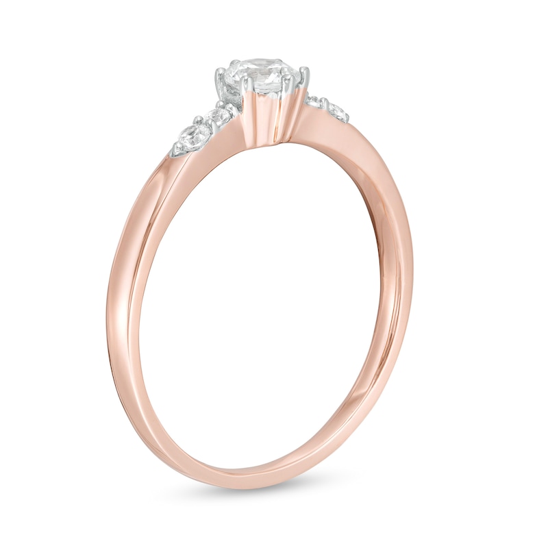 1/3 CT. T.W. Diamond Engagement Ring in 10K Rose Gold
