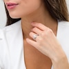 Thumbnail Image 2 of 3/4 CT. T.W. Marquise Diamond Frame Twist Shank Engagement Ring in 14K White Gold