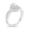 Thumbnail Image 3 of 3/4 CT. T.W. Marquise Diamond Frame Twist Shank Engagement Ring in 14K White Gold