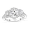 1-3/8 CT. T.W. Diamond Frame Engagement Ring in 14K White Gold