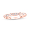 Thumbnail Image 1 of 1/5 CT. T.W. Diamond Alternating Collar Vintage-Style Stackable Band in 14K Rose Gold